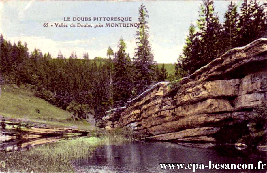LE DOUBS PITTORESQUE 65 - Vallée du Doubs, près MONTBENOIT